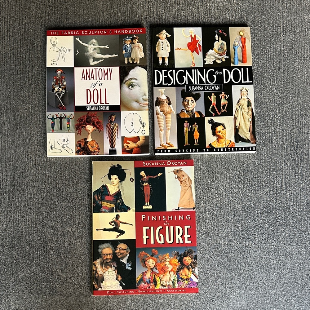 Designing the Doll by Susanna Oroyan - Illustrated Art Book Cover (3 paperback)